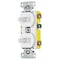 Hubbell Wiring Device-Kellems Switches and Lighting Controls, Combination Devices, Residential Grade, 1) Single Pole Toggle, 1) Three Way Toggle, 15A 120V AC, Self Grounding , Side Wired, White RC103W - alternate 1